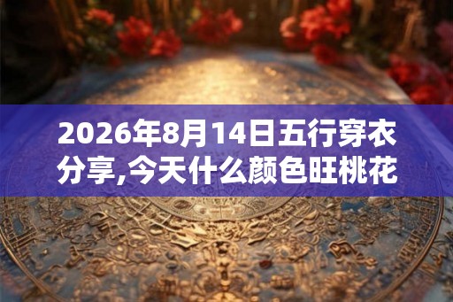 2026年8月14日五行穿衣分享,今天什么颜色旺桃花