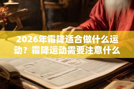 2026年霜降适合做什么运动？霜降运动需要注意什么？