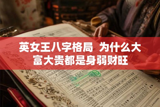 英女王八字格局  为什么大富大贵都是身弱财旺