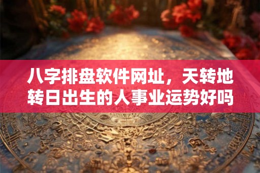 八字排盘软件网址，天转地转日出生的人事业运势好吗？