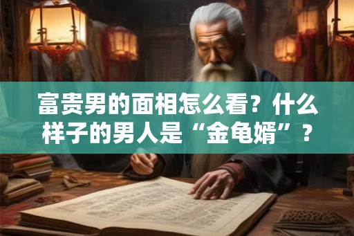 富贵男的面相怎么看？什么样子的男人是“金龟婿”？