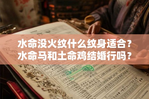 水命没火纹什么纹身适合？水命马和土命鸡结婚行吗？