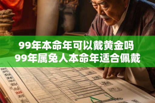 99年本命年可以戴黄金吗 99年属兔人本命年适合佩戴什么 99年本命年可以戴黄金吗 99年属兔人本命年适合佩戴什么