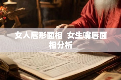 女人唇形面相  女生嘴唇面相分析