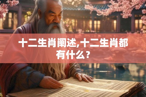 十二生肖阐述,十二生肖都有什么？
