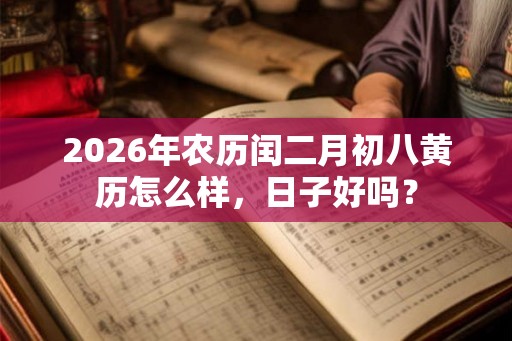 2026年农历闰二月初八黄历怎么样，日子好吗？