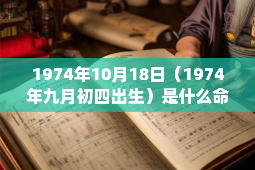 1974年10月18日（1974年九月初四出生）是什么命_命运如何