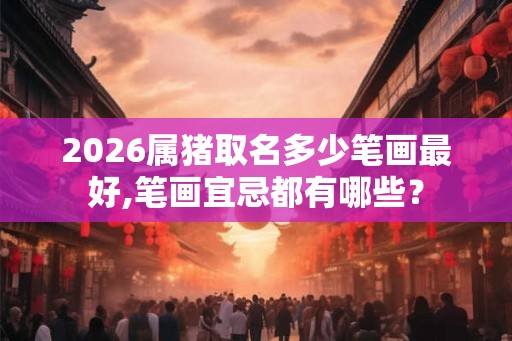 2026属猪取名多少笔画最好,笔画宜忌都有哪些？