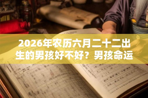 2026年农历六月二十二出生的男孩好不好？男孩命运分析