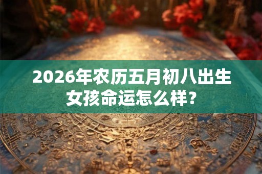 2026年农历五月初八出生女孩命运怎么样？