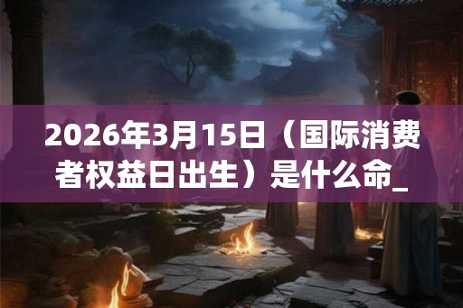 2026年3月15日(国际消费者权益日出生)是什么命_命运如何 2026年3月15日(国际消费者权益日出生)是什么命_命运如何
