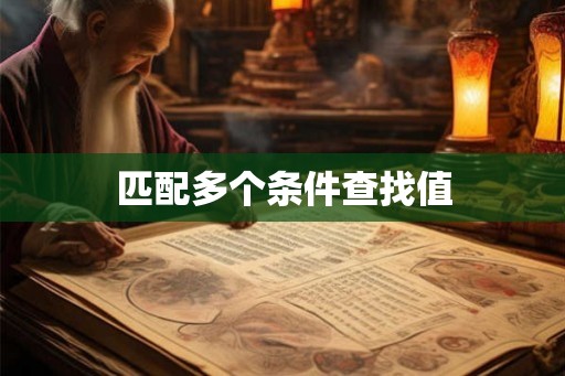 匹配多个条件查找值