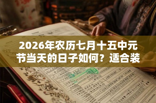 2026年农历七月十五中元节当天的日子如何?适合装修动土吗? 2026年农历七月十五中元节当天的日子如何?适合装修动土吗?