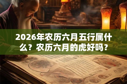 2026年农历六月五行属什么？农历六月的虎好吗？