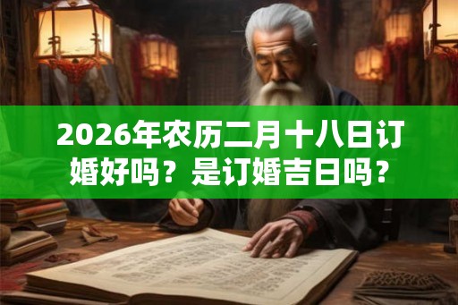 2026年农历二月十八日订婚好吗？是订婚吉日吗？