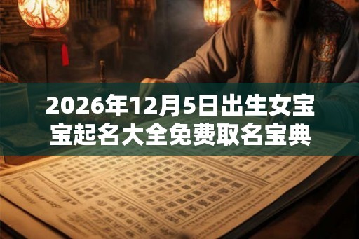 2026年12月5日出生女宝宝起名大全免费取名宝典