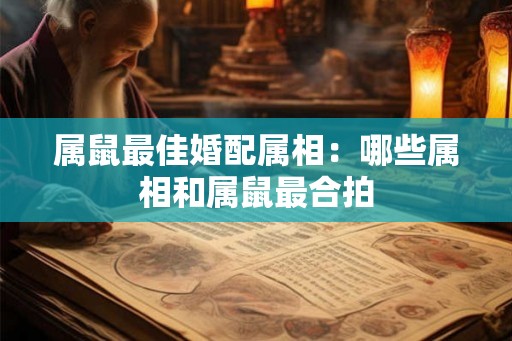 属鼠最佳婚配属相：哪些属相和属鼠最合拍