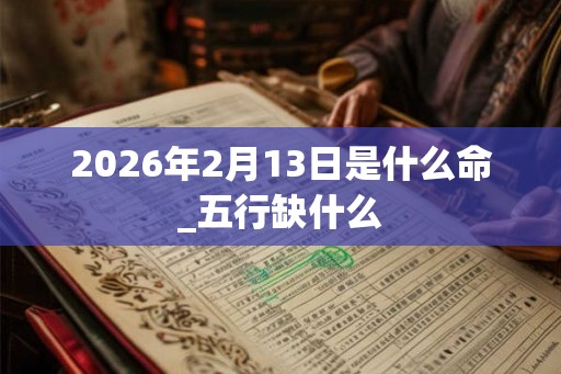 2026年2月13日是什么命_五行缺什么