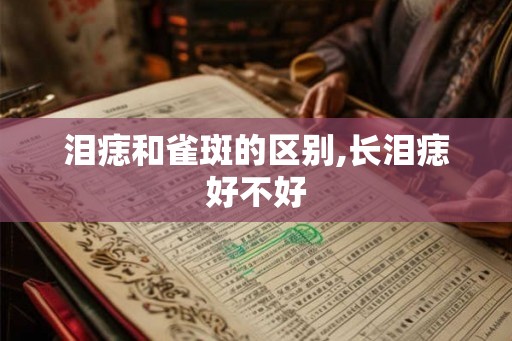泪痣和雀斑的区别,长泪痣好不好