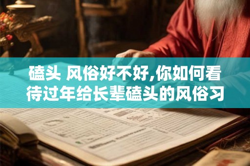 磕头 风俗好不好,你如何看待过年给长辈磕头的风俗习惯？