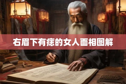 右眉下有痣的女人面相图解