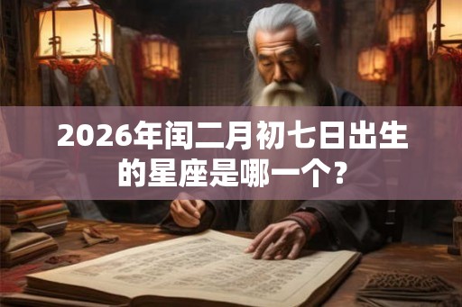 2026年闰二月初七日出生的星座是哪一个? 2026年闰二月初七日出生的星座是哪一个?