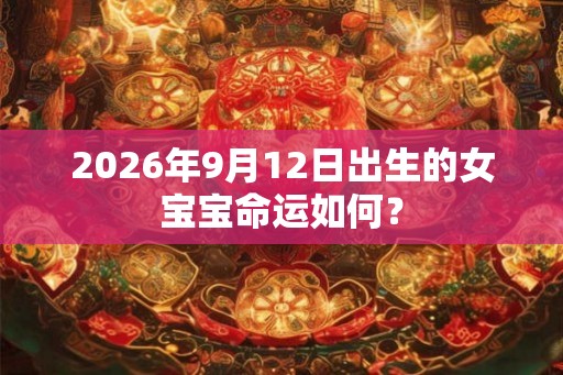 2026年9月12日出生的女宝宝命运如何? 2026年9月12日出生的女宝宝命运如何?