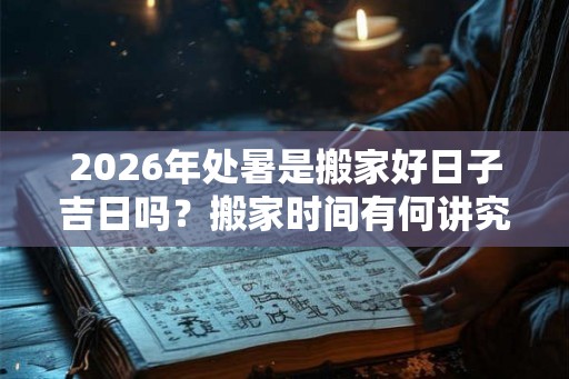 2026年处暑是搬家好日子吉日吗？搬家时间有何讲究？