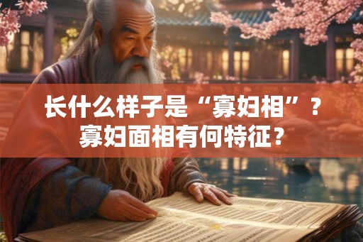 长什么样子是“寡妇相”？寡妇面相有何特征？