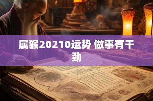属猴20210运势 做事有干劲