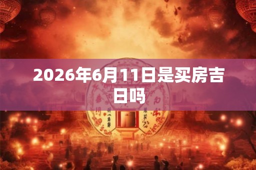2026年6月11日是买房吉日吗