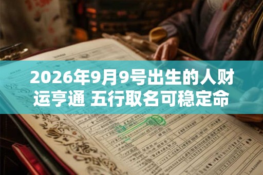 2026年9月9号出生的人财运亨通 五行取名可稳定命局