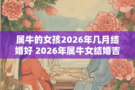 属牛的女孩2026年几月结婚好 2026年属牛女结婚吉日查询