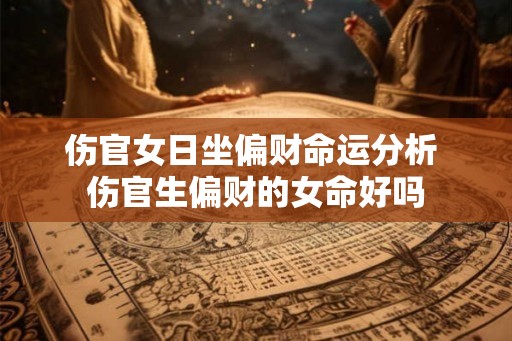 伤官女日坐偏财命运分析 伤官生偏财的女命好吗