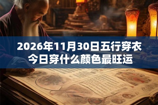 2026年11月30日五行穿衣 今日穿什么颜色最旺运