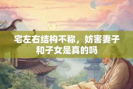 宅左右结构不称，妨害妻子和子女是真的吗