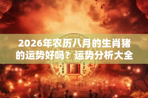 2026年农历八月的生肖猪的运势好吗？运势分析大全