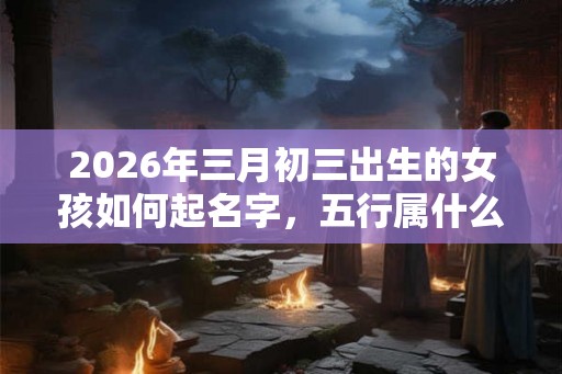 2026年三月初三出生的女孩如何起名字，五行属什么