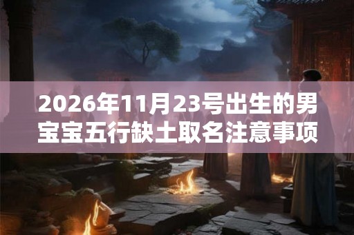 2026年11月23号出生的男宝宝五行缺土取名注意事项