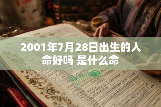 2001年7月28日出生的人命好吗 是什么命