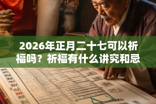 2026年正月二十七可以祈福吗?祈福有什么讲究和忌讳? 2026年正月二十七可以祈福吗?祈福有什么讲究和忌讳?
