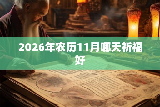 2026年农历11月哪天祈福好