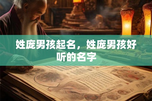 姓庞男孩起名，姓庞男孩好听的名字