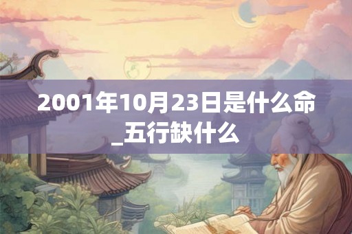 2001年10月23日是什么命_五行缺什么
