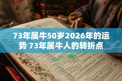 73年属牛50岁2026年的运势 73年属牛人的转折点 73年属牛50岁2026年的运势 73年属牛人的转折点