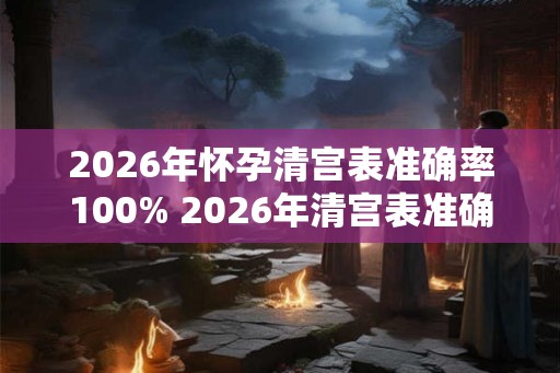 2026年怀孕清宫表准确率100% 2026年清宫表准确率100