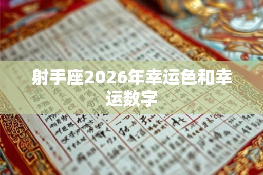 射手座2026年幸运色和幸运数字