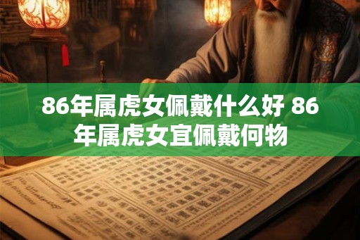 86年属虎女佩戴什么好 86年属虎女宜佩戴何物 86年属虎女佩戴什么好 86年属虎女宜佩戴何物