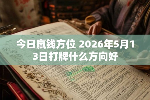 今日赢钱方位 2026年5月13日打牌什么方向好