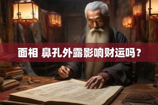 面相 鼻孔外露影响财运吗？